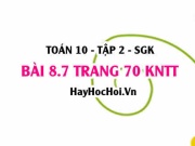 Bài 8.7 trang 70 Toán 10 tập 2 Kết nối tri thức: Lập số tự...